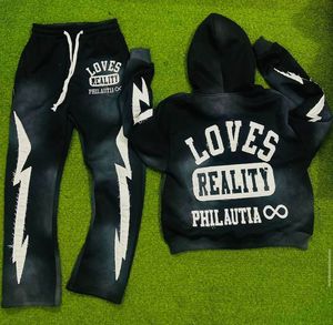 Vêtements décontractés personnalisés de haute qualité ensemble de survêtements pull vintage uni vierge pour hommes les plus vendus survêtements pour hommes - Product Image 3