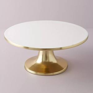 Support à gâteau rond décoratif en bois de manguier avec base, idéal pour la maison et les fêtes, best-seller pour les cupcakes - Product Image 2