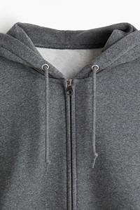 Haute qualité hommes fermeture éclair sweats à capuche Premium 100% coton Streetwear fermeture éclair goutte épaule coupe ample en gros sweats à capuche personnalisés - Product Image 2