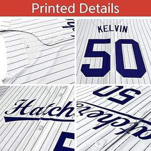 Maillots de baseball boutonnés légers personnalisables pour adultes Design unique Vêtements de sport respirants - Product Image 3