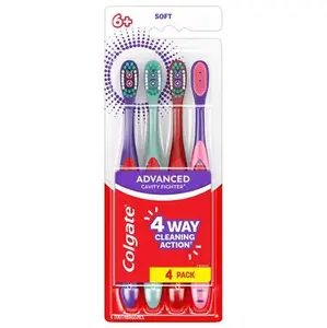 Cepillo de Dientes Colgate Jungle Kids 5+ con Cerdas Medianas - Cepillo de Dientes para Uso Doméstico, Blanqueador y Anti-Caries - Product Image 1