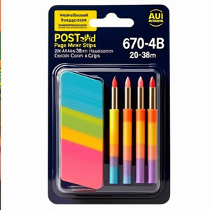 Tiras Adhesivas para Marcar Páginas Post-it 670-4B 20x38mm Colores Surtidos Paquete de 4 - Product Image 2