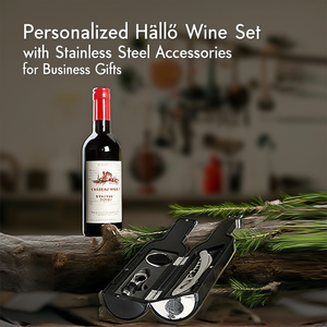 Ensemble de vin personnalisé Hll avec accessoires en acier inoxydable pour cadeaux d'affaires - Product Image 3