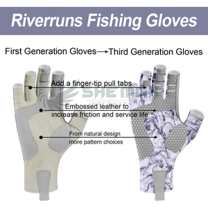 Gants de pêche robustes avec coque résistante aux intempéries et ajustement flexible et poignée de paume durable idéale pour les environnements en eau douce et en mer - Product Image 4