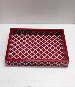 ถาดเสิร์ฟลายหินอ่อนโมเสคพร้อมเม็ดหอยมุกสไตล์โบฮีเมียนทันสมัยของขวัญตกแต่งบ้านแบบชนบท - Product Image 1