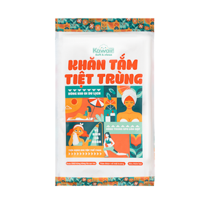 Juego de toallas de baño desechables compactas Kawaii azul/blanco/rosa para viajes de negocios de verano para uso en la playa - Product Image 1