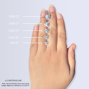Anillo de Compromiso Petite Solitaire con Diamante Cultivado en Laboratorio con Corte Corazón, Anillo de Oro de 9k - Product Image 2