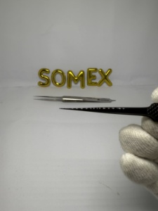 Nuevas pinzas de pestañas de acero inoxidable profesionales personalizadas al por mayor - Product Image 5