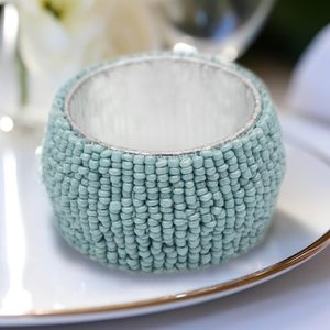 Glass Handmade <b>Napkin</b> Ring for Dinning Table <b>Easter</b> Spring Summer Pastel <b>Napkin</b> Ring Brunch Party Gift - Product Image 3