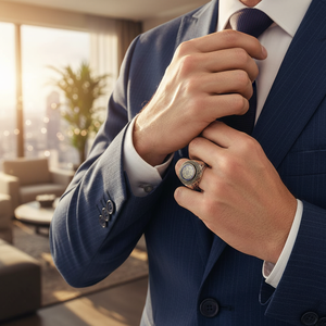 Anillo de Sello de Salomón para Hombre, Accesorio Otomano y Regalo para Hombre, Anillo Turco Tradicional para Hombre, Anillo Vintage de Moda - Product Image 3