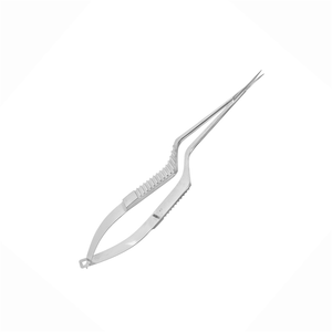 Tijeras de Microcirugía de Acero Inoxidable, Instrumentos Microquirúrgicos con Portaagujas de Titanio, Hechas en Pakistán - Product Image 1