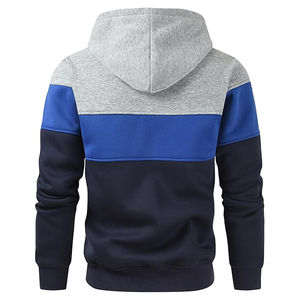 Sudadera con Capucha para Hombre, Diseño Novedoso con Bloques de Color, Manga Larga, Informal, en Diferentes Diseños, Color Sólido, Sudadera con Capucha Informal Unisex - Product Image 3
