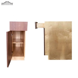 Modern ahşap kaplama kereste yumuşak yakın çekmece mutfak dolap imalat RTA yüklemeye hazır - Product Image 2