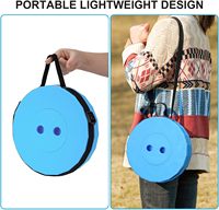 Tabouret rétractable pliable moderne-Portable pour la pêche, la randonnée, le barbecue et l'entrée