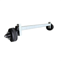 Essieu de remorque de 1500 kg, kit de suspension d'essieu de remorque, essieu à torsion, essieu de remorque à roue pivotante 	   Ensemble d'essieu de remorque durable