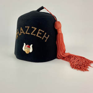 OES Chapeau Fès Blanc avec Étoile Personnalisé 100% Laine Win Master Brodé Shriners Fez Adultes - Product Image 2