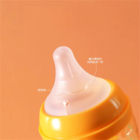 Sans BPA Silicone Infantile 3 Génération Anti Colique Tétine Manger Large Cou Bébé Mamelon Lait Biberon Sucette Tétine Du Sein Mamelon