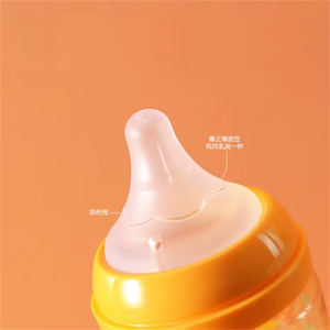 Sans BPA Silicone Infantile 3 Génération Anti <span class=keywords><strong>Colique</strong></span> Tétine Manger Large Cou Bébé Mamelon Lait Biberon Sucette Tétine Du Sein Mamelon - Product Image 4