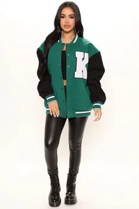 Nouveau logo personnalisé pour veste universitaire pour femmes et vêtements coupe-vent, veste universitaire respirante pour femmes d'extérieur - Product Image 2