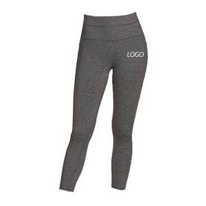 กางเกงเลกกิ้งเอวสูงสำหรับสตรีผ้าสแปนเด็กซ์/ โพลีเอสเตอร์ - Product Image 1