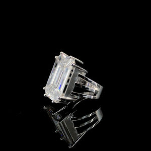 Diamante de Laboratorio con Corte Esmeralda en Oro Sólido de 18K, Lujoso, Certificado, para Anillo de Compromiso, Boda, Aniversario, Fiesta, Regalo Unisex - Product Image 3