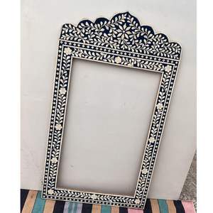 Elegante Espejo de Pared Decorativo Moderno con Incrustaciones de Hueso Hecho a Mano, Espejo de Lujo Artesanal, Ecológico y Duradero para la Sala de Estar - Product Image 6