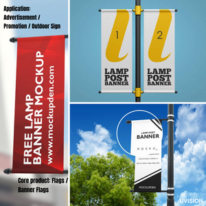 1pc Bannière suspendue en PVC avec impression UV personnalisée, taille personnalisée, simple face, pour signalisation extérieure - Product Image 4