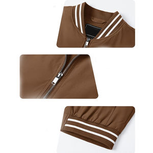 เสื้อแจ็คเก็ตวาร์ซิตี้สีน้ำตาลสำหรับผู้ชาย ระบายอากาศได้ดี ป้องกันแบคทีเรีย ให้ความอบอุ่นในฤดูหนาว ซิปด้านหน้า เคลือบกันลม น้ำหนักเบา สวมใส่สบาย - Product Image 2