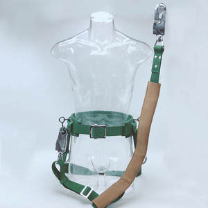 Adela เข็มขัดนิรภัยในอุตสาหกรรม, ที่คลุมหนังเทียมสายรัดสำหรับผู้ปฏิบัติงานที่ทนทานสูงจุได้140กก. ทำจากสแตนเลส - Product Image 2