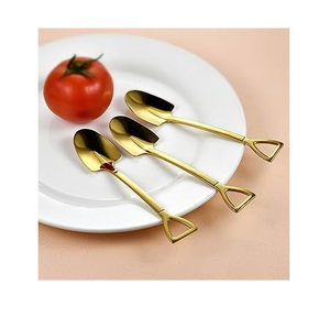 ช้อนตักช้อนตักทำจากสแตนเลสและทองเหลืองช้อนรับประทานอาหารเย็นของโรงแรม - Product Image 2