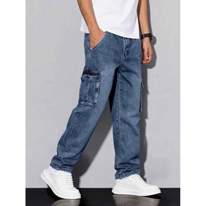 Pantalones Vaqueros SHAAD HANDICRAFT de Tiro Medio, Estampados, Hasta el Tobillo, de Algodón Ecológico, Color Sólido, Lavados, Rectos, Holgados, al por Mayor para Adultos - Product Image 3
