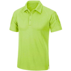 Ropa deportiva personalizada de algodón y poliéster para hombre, logotipo de estilo sólido bordado, para Polo, uniforme de empresa, tejido informal - Product Image 4