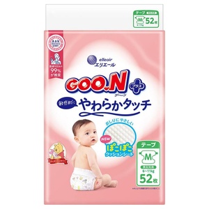 Date Goon Premium couche souple bande prématurée taille M 52 pièces Goon maternité pour peau sensible bébé nouveau 2025 emballage renouvelé - Product Image 1