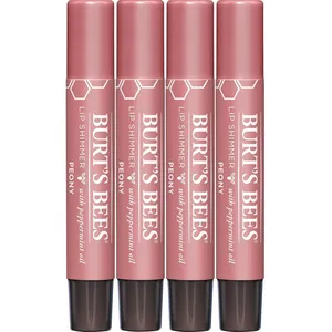 Burt's Bees Shimmer <b>Lip</b> Tint Stocking Stuffer Set 4-Pack Peony Beeswax Stick Custom Logo Long-Lasting Moisturizing <b>Lip</b> Glaze - Product Image 1