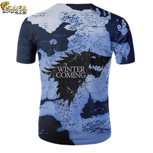 Venta al por mayor de camisetas de gimnasio transpirables personalizadas para hombre, camisetas de fitness deportivas transpirables, camisetas de entrenamiento con estampado de sublimación para hombre - Product Image 3