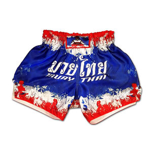 Short de Muay Thai de qualité professionnelle 100% Polyester Short de boxe pour hommes Logo personnalisé Short de boxe Muay Thai respirant OEM personnalisé 2025 - Product Image 5