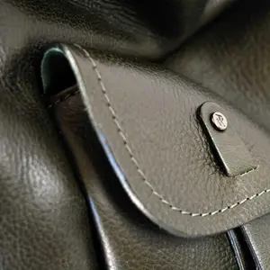 Made In Italy Men's Backpack Vintage Calfskin Genuine Leather Bag For Men Internal Zip External Pocket Shoulder Straps