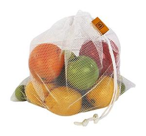 Listo para enviar Envío rápido 100% Totes de malla de algodón Bolsos de compras reutilizables de moda para dama Produce & Fruit Packaging - Product Image 1