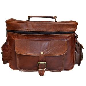 Vintage Style Mens Genuine Leather Photography <b>Messenger</b> <b>Bag</b> Compact Lightweight Travel Shoulder <b>Bag</b> for <b>Camera</b> Equipment - Product Image 1