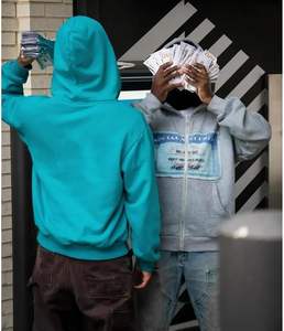 Zip up Hoodie Y2k Sudaderas con capucha gráficas de gran tamaño Chaquetas unisex Streetwear Ropa vintage 100% Poliéster - Product Image 3