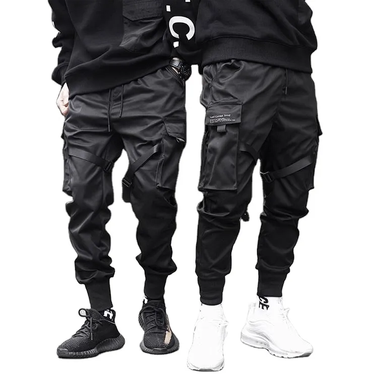 High Quality 100% Nylon Cotton Polyester Black Color Customized Style Trendy Unisex Cargo pants