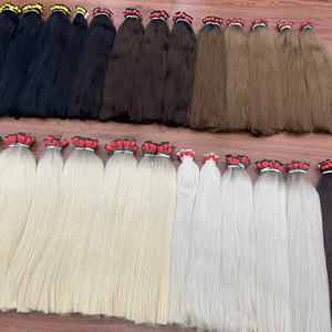 Cabello humano a granel, extensiones de cabello de la mejor calidad, hermosas, muy brillantes y suaves, fáciles de aplicar, de muy alta calidad. - Product Image 6