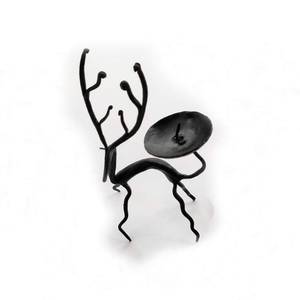 Magnifiquement fabriqué à la main en fer forgé cerf bougeoir en gros cadeau de Noël bougies fête de mariage décor à la maison ornement de Noël - Product Image 1