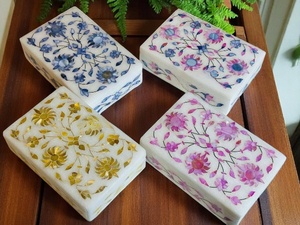 Indian Supplier Handmade Marble Jewelry <b>Box</b> Stylish and Functional for Gifting or Daily Use Available at Competitive Price - Product Image 4