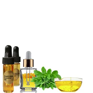 Huile essentielle de menthe poivrée et d'arbre à thé pure, extraite par distillation à la vapeur, pour la fabrication de parfums, vente en gros en Inde - Product Image 1