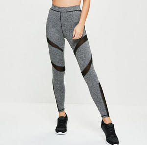 Mallas deportivas de poliéster de cintura alta para mujer Diseño de malla de cintura media Scrunch Butt Seamless Push Gym Yoga Nuevo estilo Verano - Product Image 1