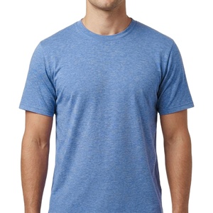 Camiseta Oversize de Algodón 100% con Logotipo Personalizado al por Mayor, Estilo Urbano, Lisa, Azul, para Hombre, Venta al por Mayor - Product Image 2