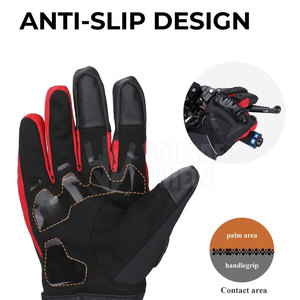 Nuevo estilo Diseño personalizado Guantes de moto de cuero Fabricación profesional Guantes de moto - Product Image 4