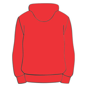 Sweat à capuche rouge KAP en mélange de coton, vêtement de fraternité grecque personnalisé, Divine Nine HBCU, style streetwear avec année de fondation - Product Image 3