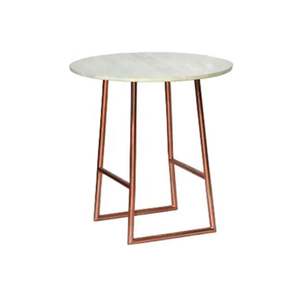 Table de plateau en fer noir et doré de haute qualité pour la maison et les hôtels Table de bout de Table de plateau au design simple et élégant à 3 pieds - Product Image 3